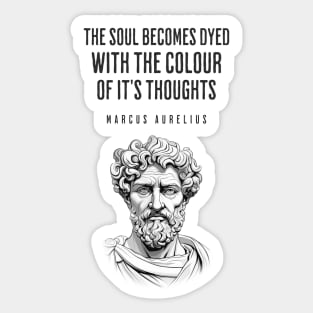 Marcus Aurelius Stoic Quote Sticker